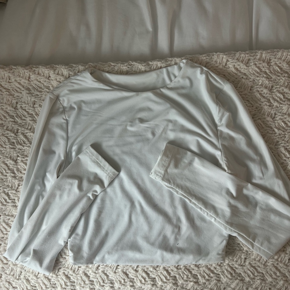 White Long Sleeve Top